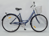 Велосипед VARMA CITY L 28" 1ск., сталь,  + корзина фото