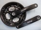 система Prowheel к-т 22/32/42Т*170, ось 9/16" алюм. черн.цв. фото