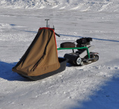 Мотобуксировщик с лыжным модулем ЛМ-2 фото