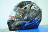 Шлем KSM-666 закрытый черно-серый ABS, инд.