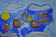 1й городской конкурс детского рисунка " Обгоняя ветер"