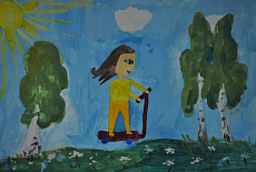 1й городской конкурс детского рисунка " Обгоняя ветер"